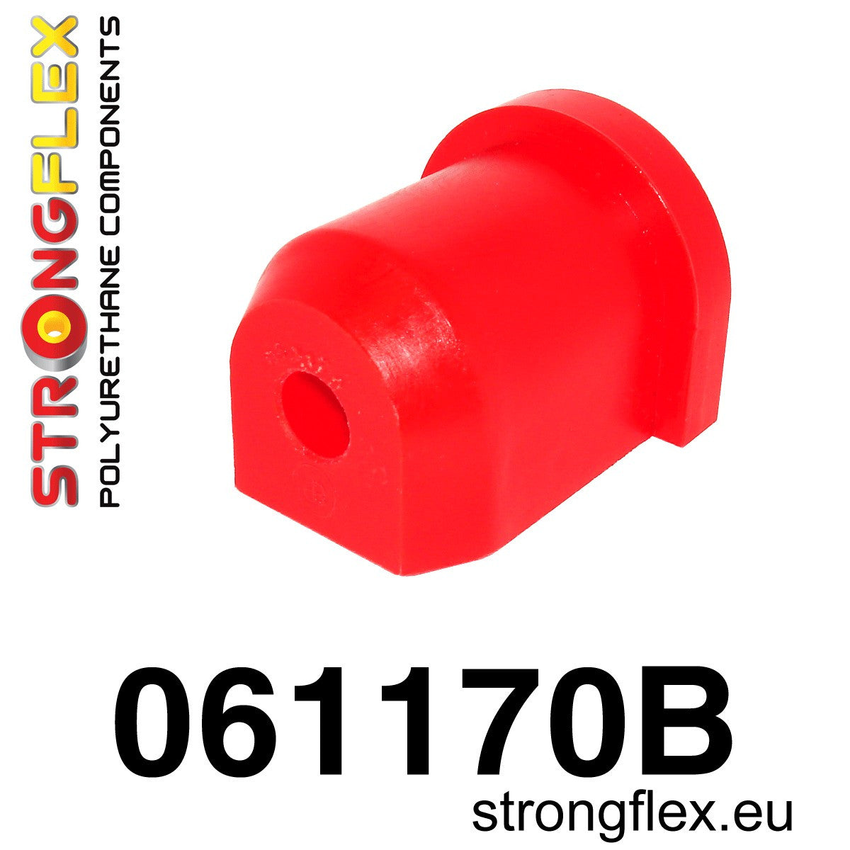 061170B Front wishbone - rear bush Standard (Red) Fiat Cinquecento (91-98)