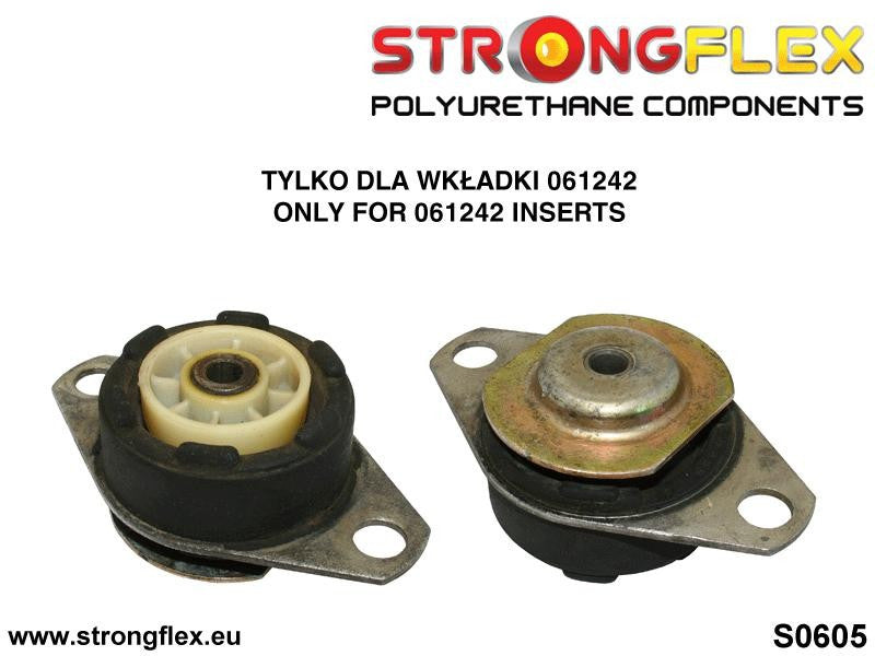 061242B Engine mount inserts Standard (Red) Fiat Cinquecento (91-98)