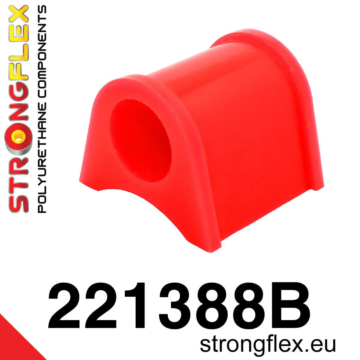 221388B Rear anti roll bar mount - outer bush Standard (Red) Volkswagen Golf I (74-93) 17