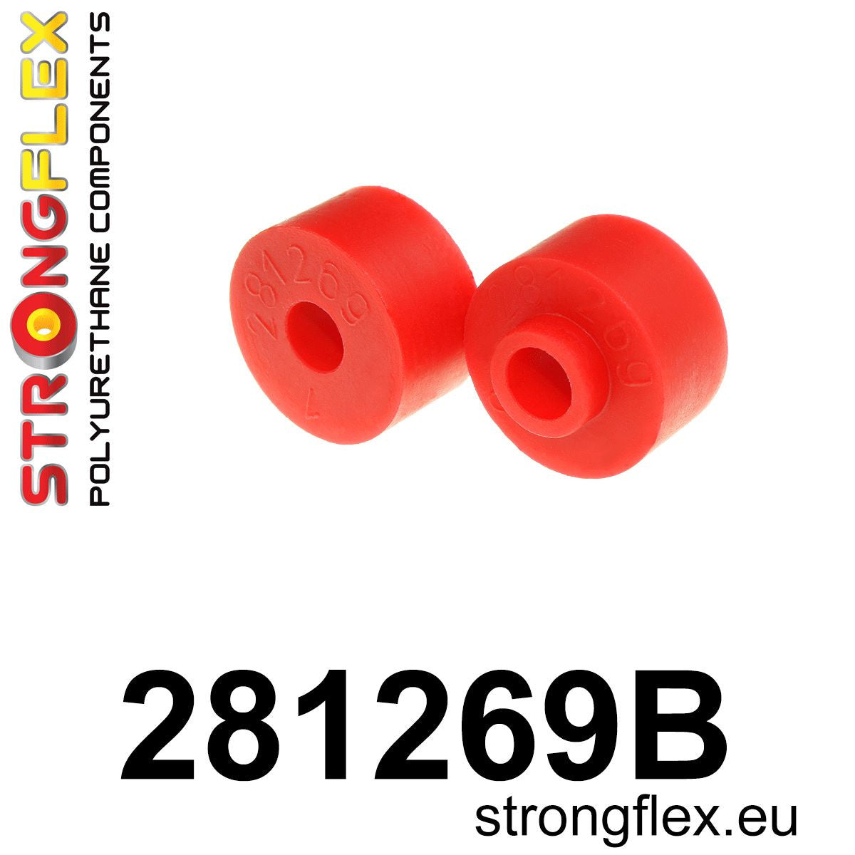 281269B Rear anti roll bar link bush Standard (Red) Nissan 300ZX II (90-96) Z32