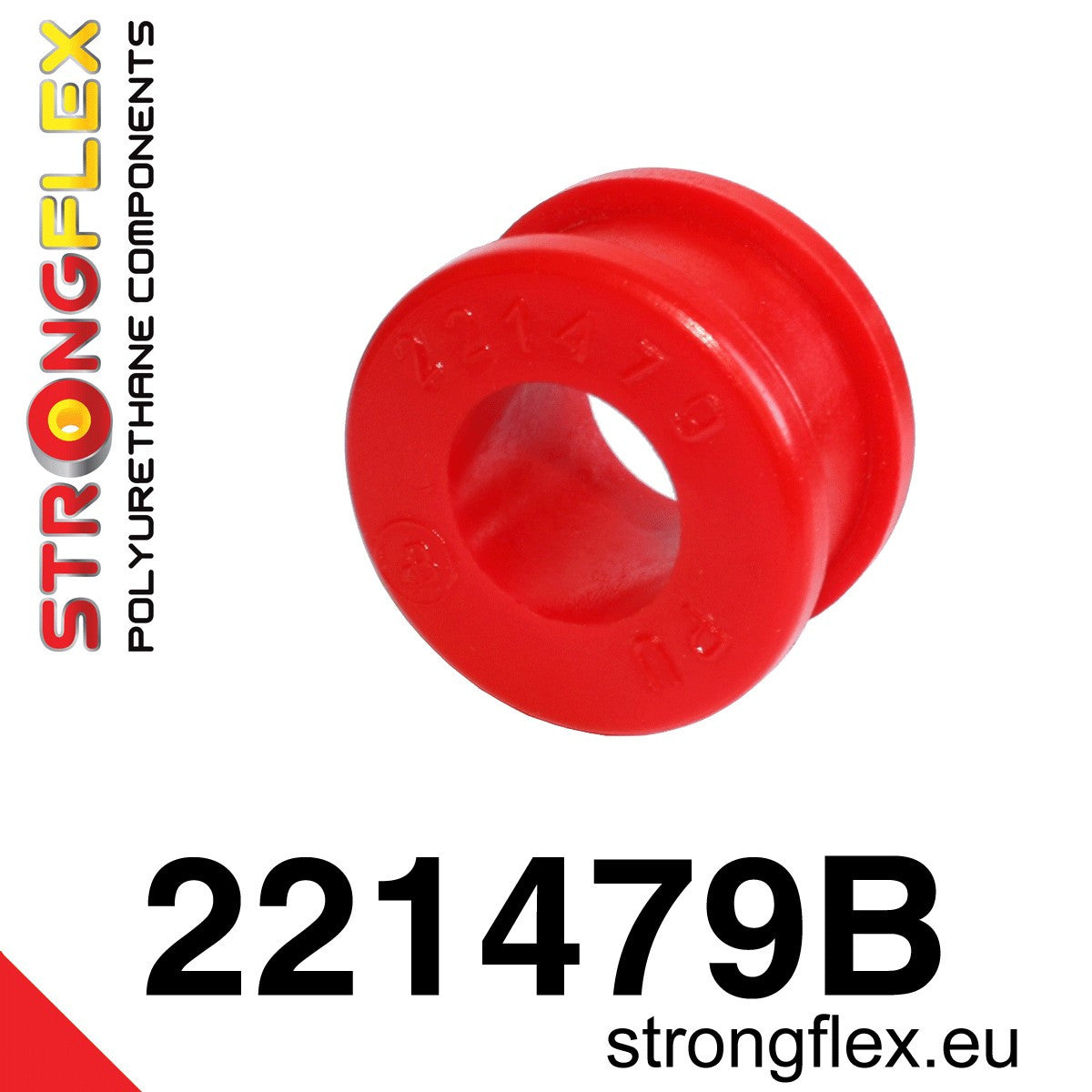 221479B Front anti roll bar eye bolt bush Standard (Red) Volkswagen Passat III / IV (88-97) B3 / B4