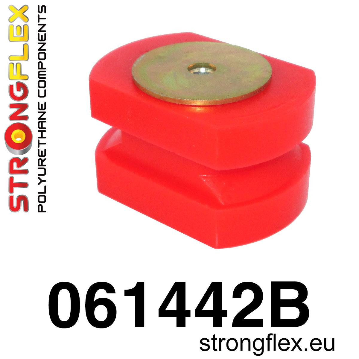 061442B Motor mount inserts (timing gear side) Standard (Red) Fiat Cinquecento (91-98)