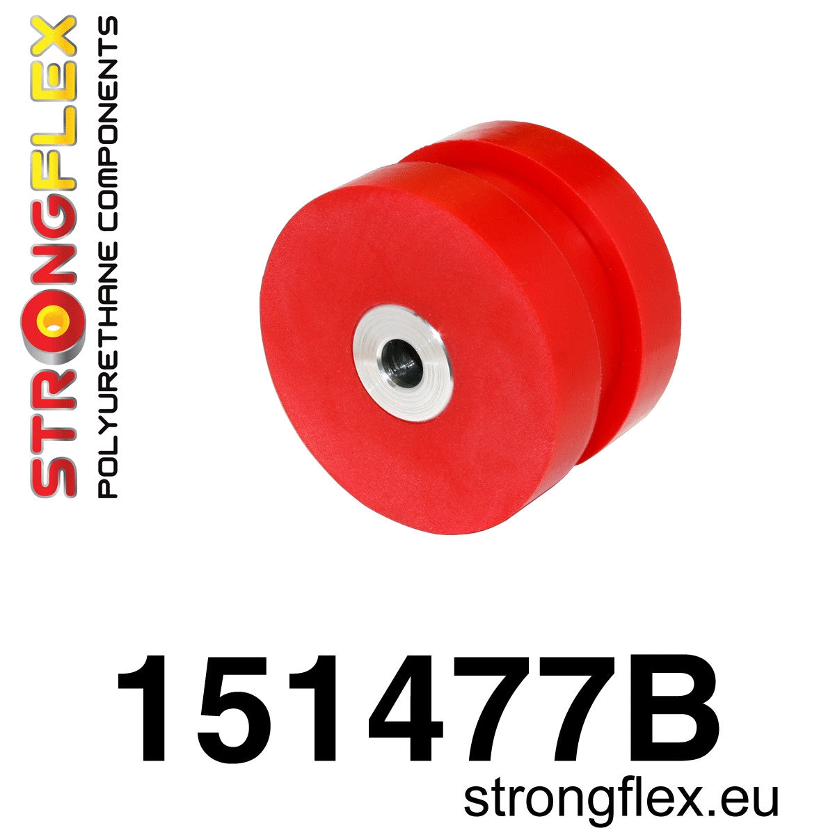 151477B Engine mount bush - dog bone PH II Standard (Red) Renault Clio II (98-10)
