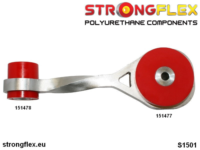 151477B Engine mount bush - dog bone PH II Standard (Red) Renault Clio II (98-10)