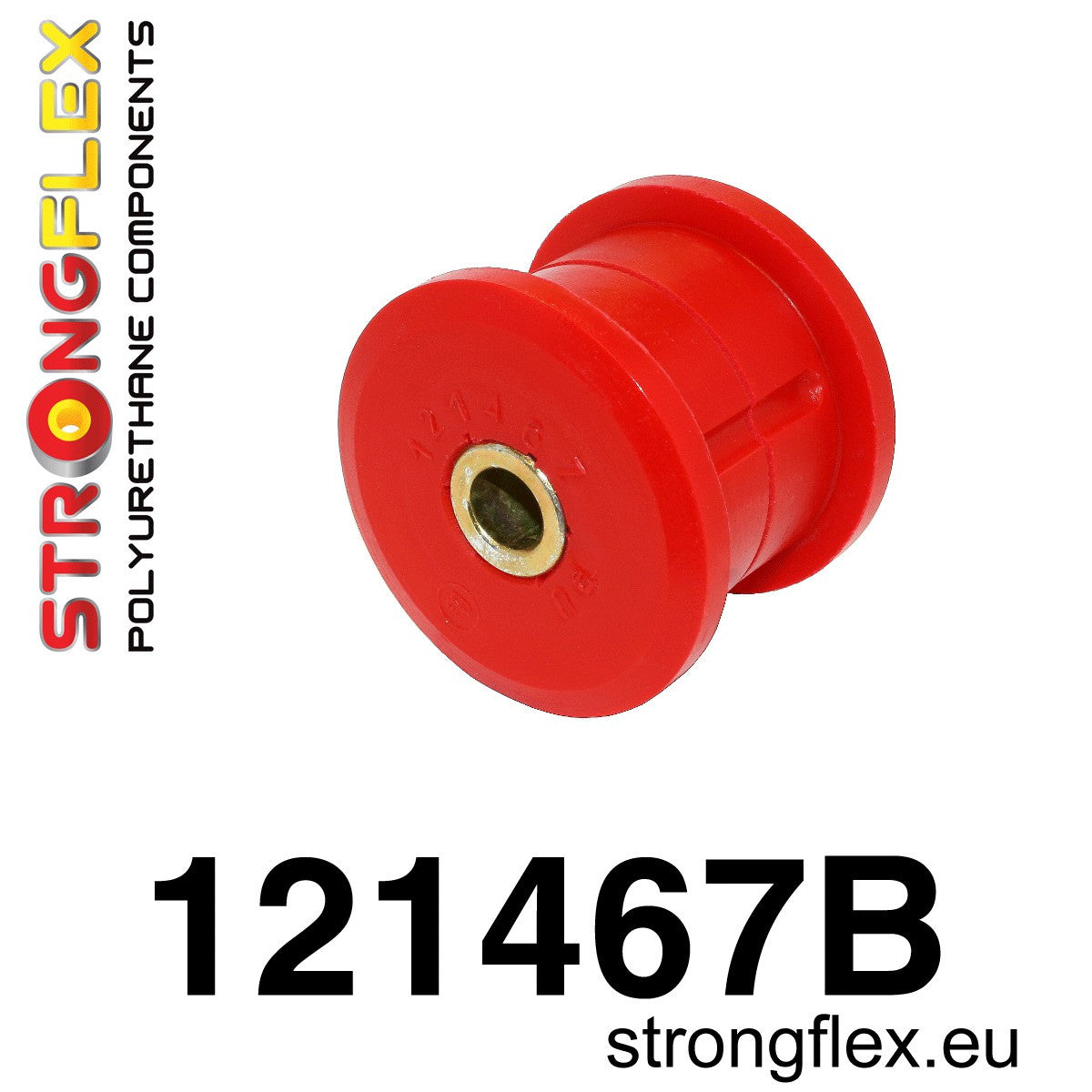 121467B Rear lower track control arm inner bush 52mm Standard (Red) Mitsubishi Lancer Evolution IV /  V / VI (96-01)