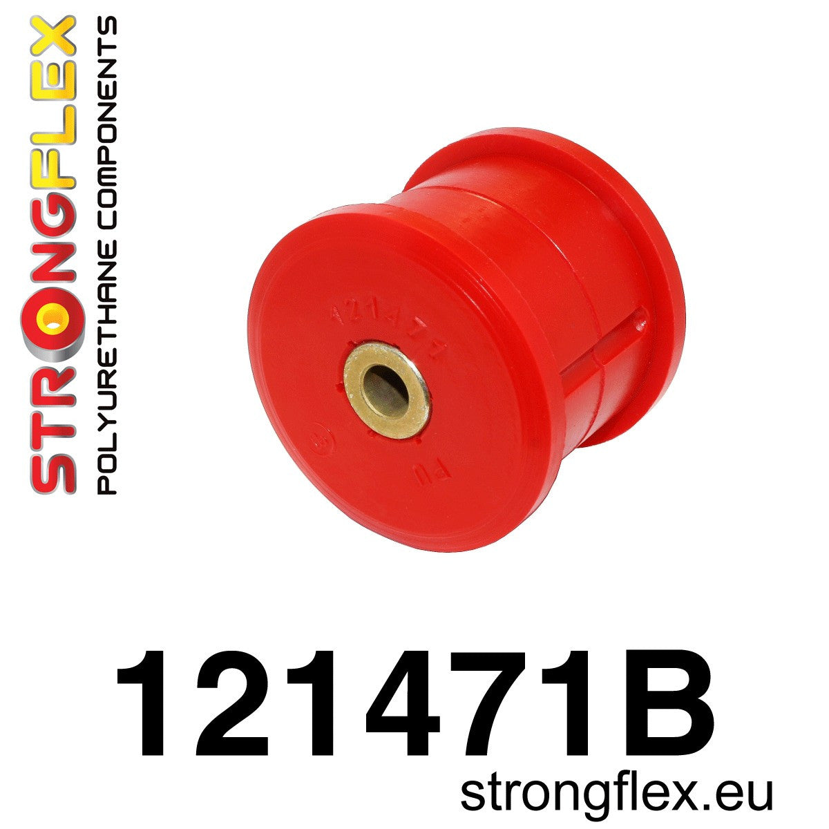 121471B Front lower diff mount 62mm Standard (Red) Mitsubishi Lancer Evolution IV /  V / VI (96-01)