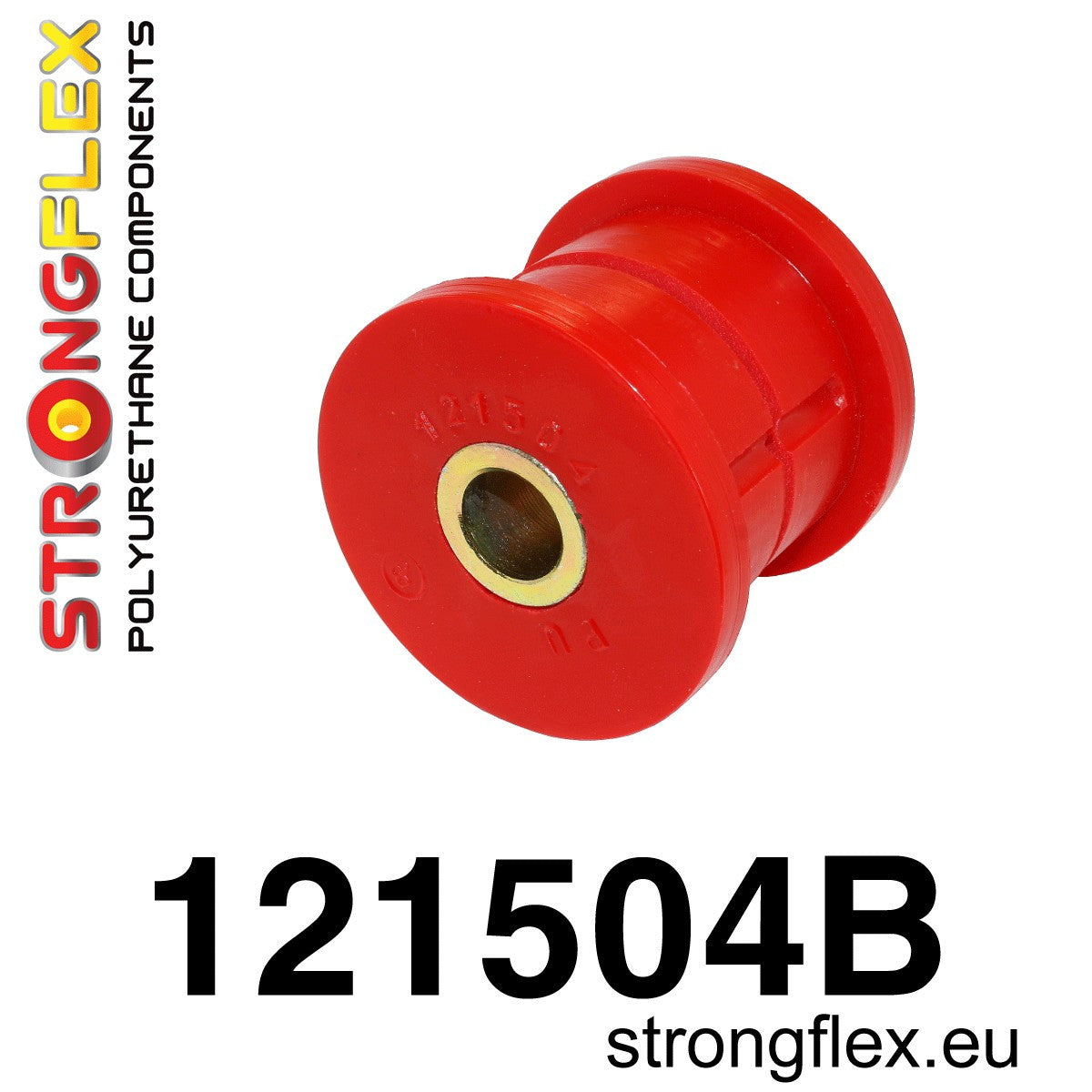 121504B Rear diff mount front bush (AYC) Standard (Red) Mitsubishi Lancer Evolution IV /  V / VI (96-01)