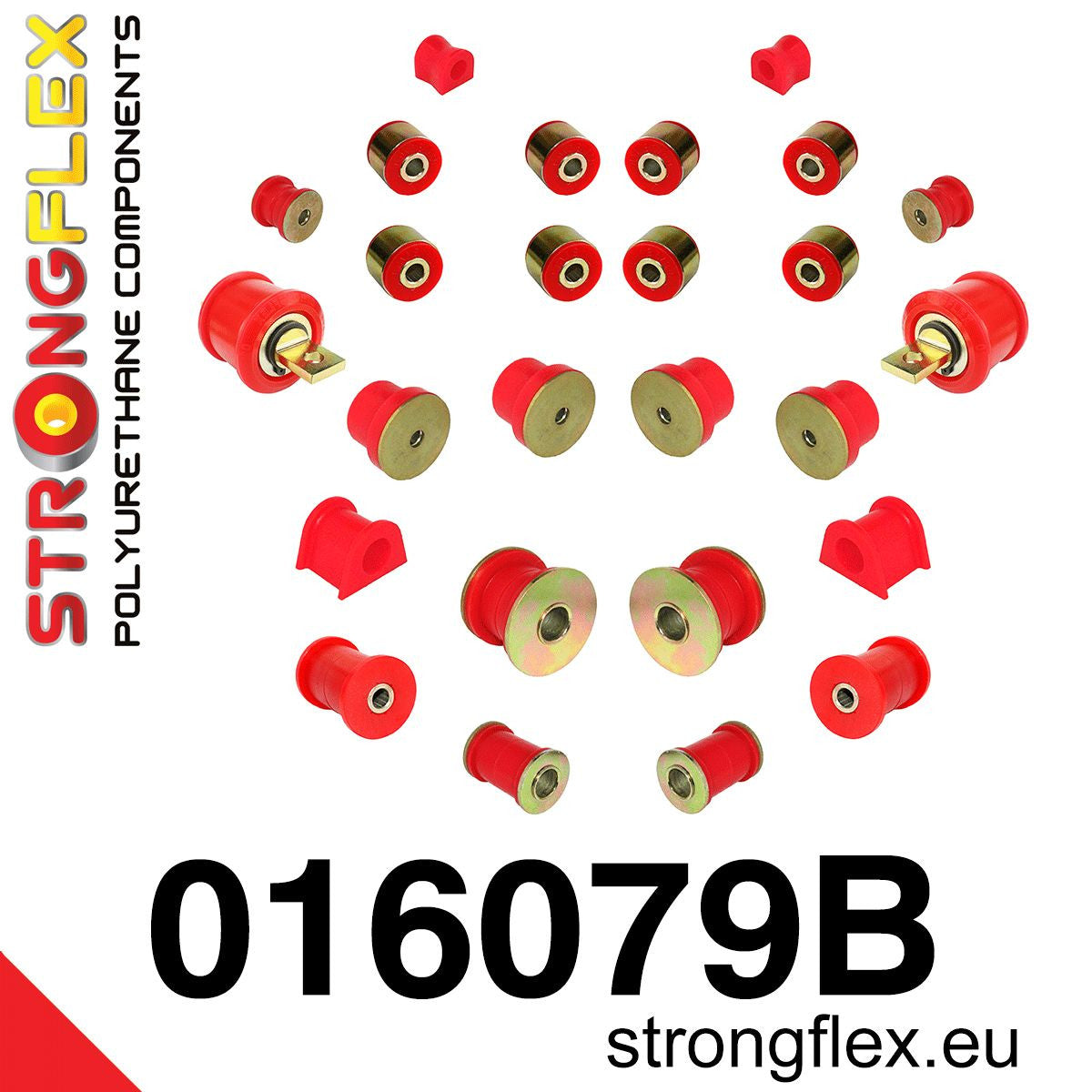 016079B Full suspension bush kit Standard (Red) Alfa Romeo 147 (00-10) type 937