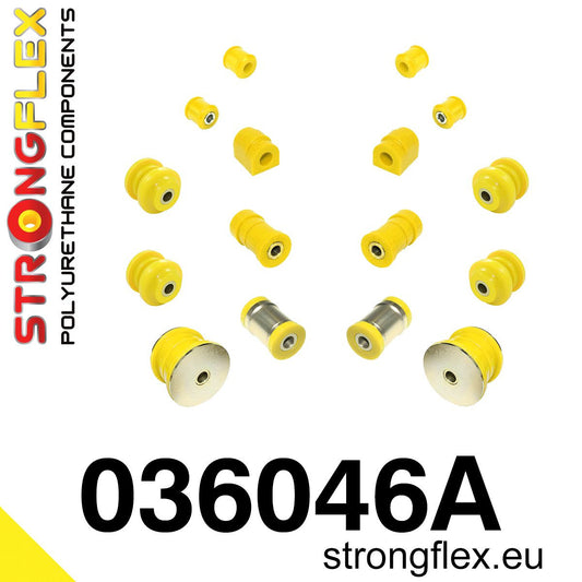 036046A Rear suspension bush kit SPORT Sport (Yellow) BMW Seria 3 III (90-99) E36