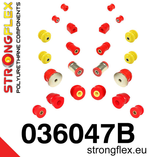 036047B Front and rear suspension bush kit Standard (Red) BMW Seria 3 III (90-99) E36