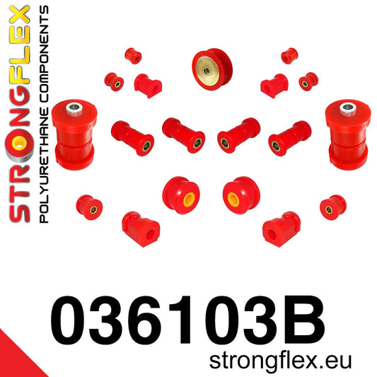 036103B Full suspension bush kit Standard (Red) BMW Seria 3 II (82-91) E30