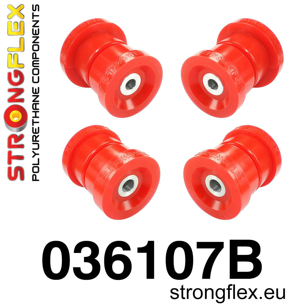 036107B Rear beam mounting bush kit Standard (Red) BMW Seria 3 III (90-99) E36