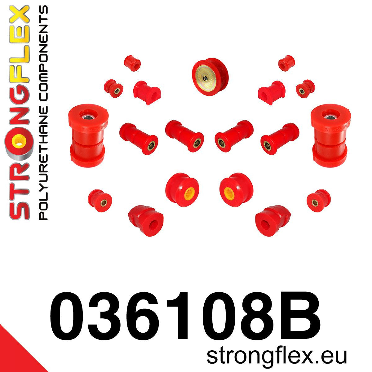 036108B Full suspension bush kit Standard (Red) BMW Seria 3 III (90-99) E36