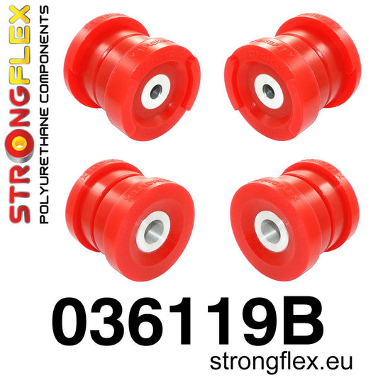 036119B Rear beam mounting bushes kit Standard (Red) BMW Seria 3 IV (98-07) E46