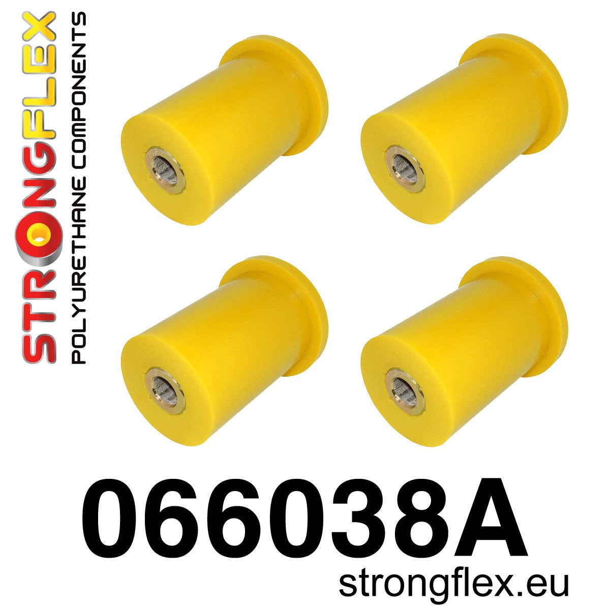 066038A Rear trailing arm bushes kit SPORT Sport (Yellow) Fiat Cinquecento (91-98)
