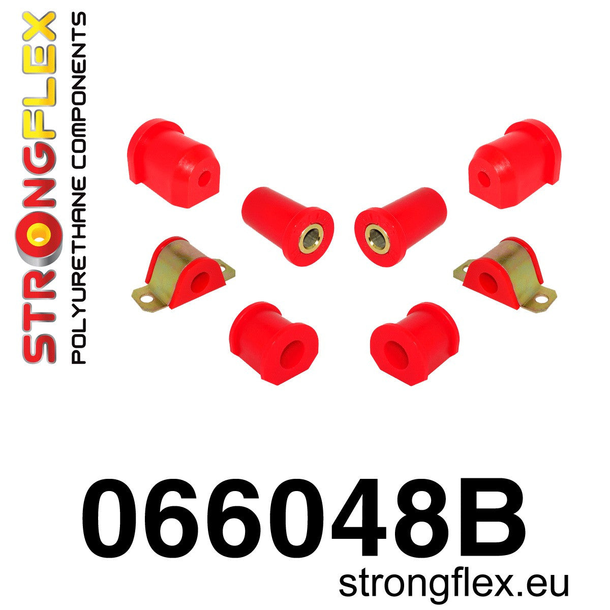 066048B Front suspension bush kit Standard (Red) Fiat Cinquecento (91-98)