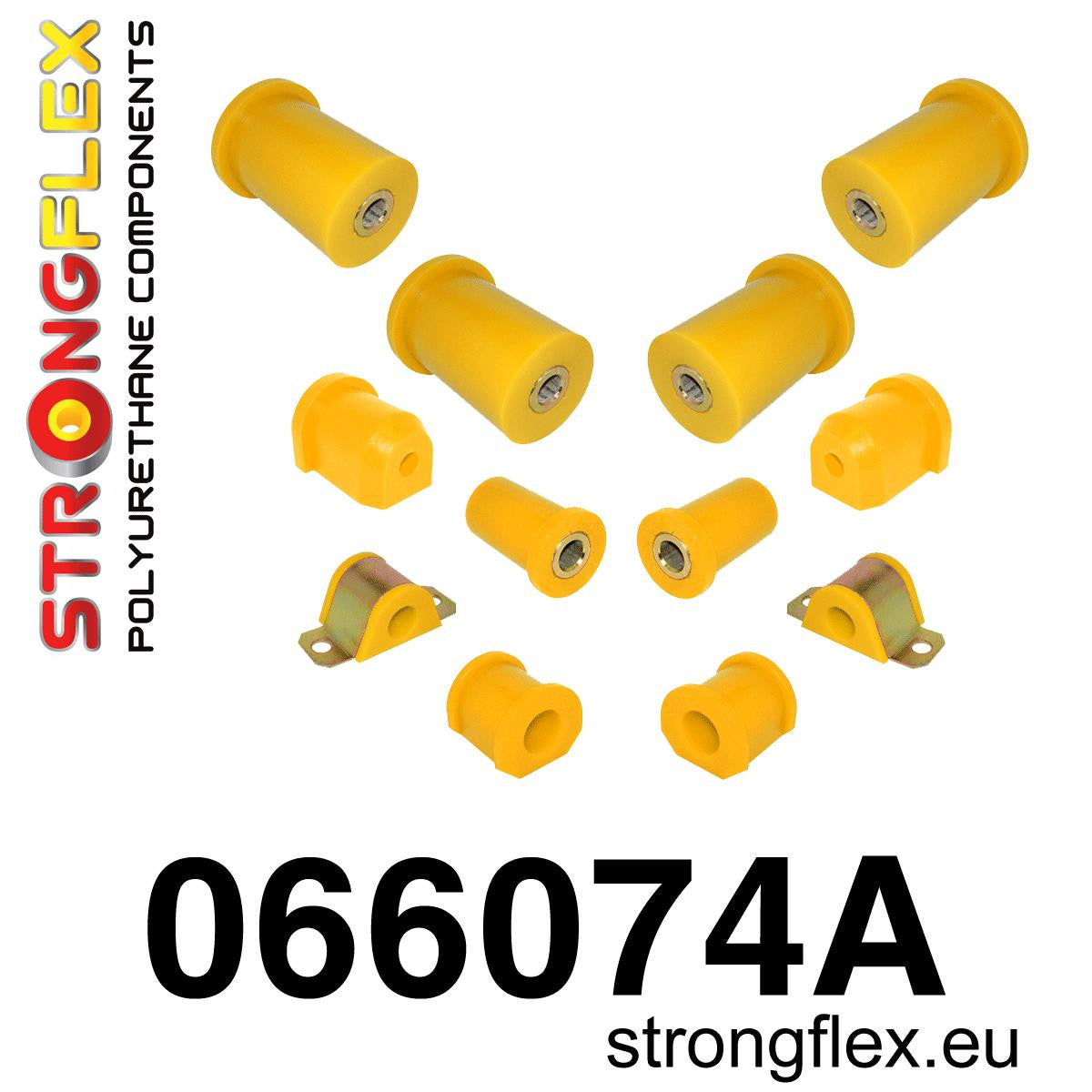 066074A Full suspension polyurethane bush kit SPORT Sport (Yellow) Fiat Cinquecento (91-98)