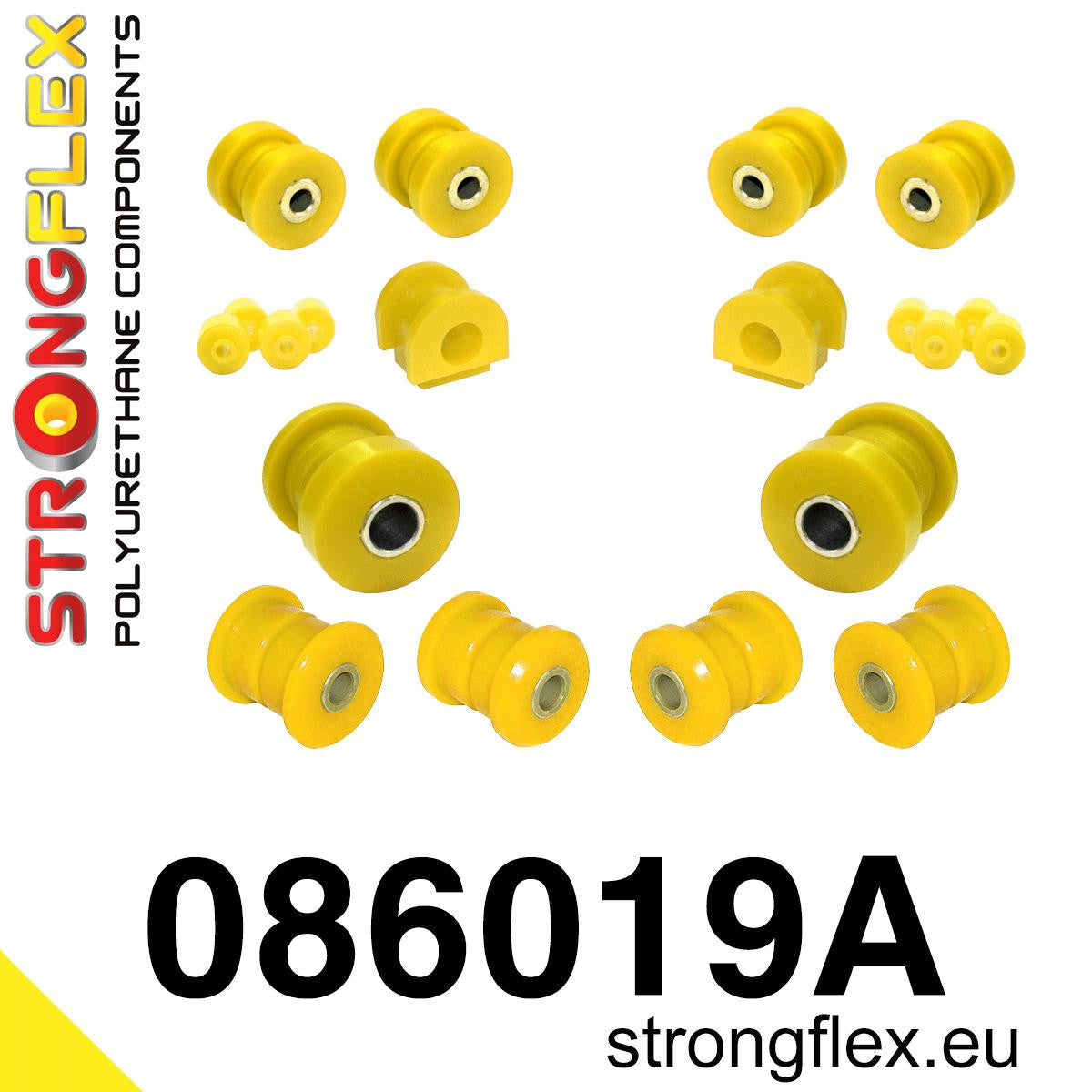 086019A Front suspension bush kit SPORT Sport (Yellow) Honda Civic V (91-95) EG / EH / EJ