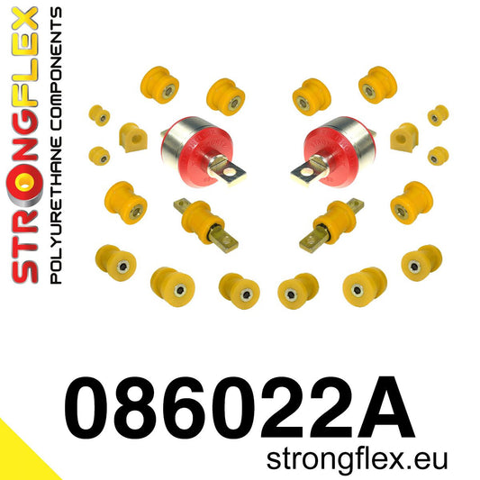 086022A Rear suspension bush kit SPORT Sport (Yellow) Honda Civic V (91-95) EG / EH / EJ