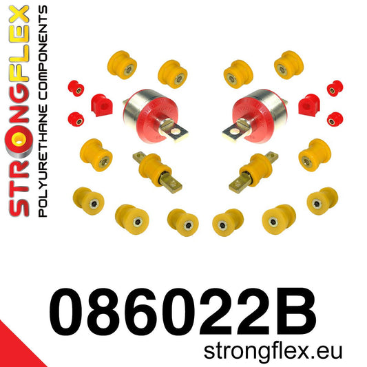 086022B Rear suspension bush kit Standard (Red) Honda Civic V (91-95) EG / EH / EJ