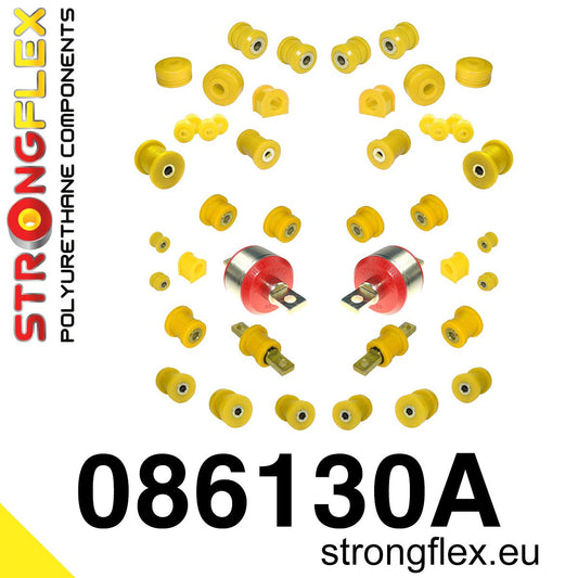 086130A Full suspension bush kit polyurethane SPORT Sport (Yellow) Honda Civic IV (88-91) EC / ED / EE / EF / EX