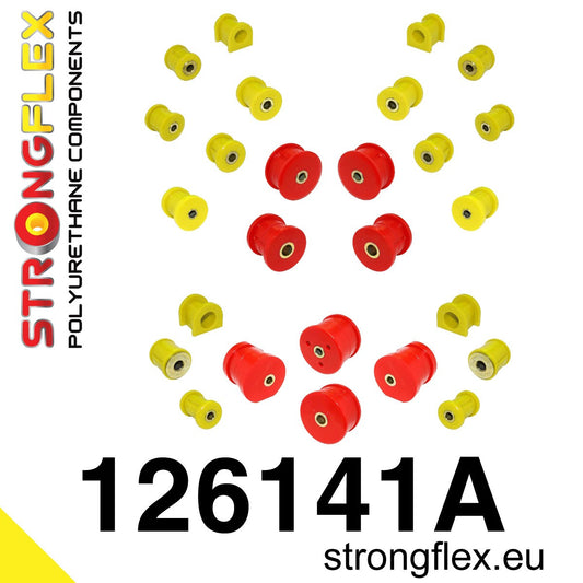 126141A Full suspension bush kit SPORT Sport (Yellow) Mitsubishi Lancer Evolution IV /  V / VI (96-01)