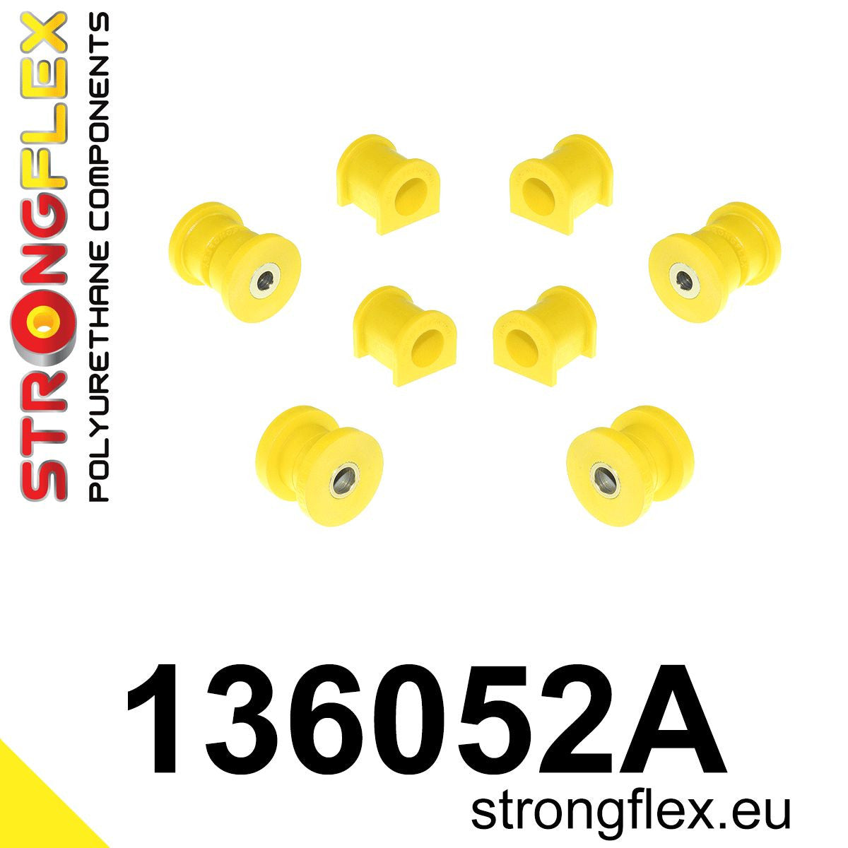 136052A Front suspension bush kit SPORT Sport (Yellow) Opel / Vauxhall Combo B (93-01)