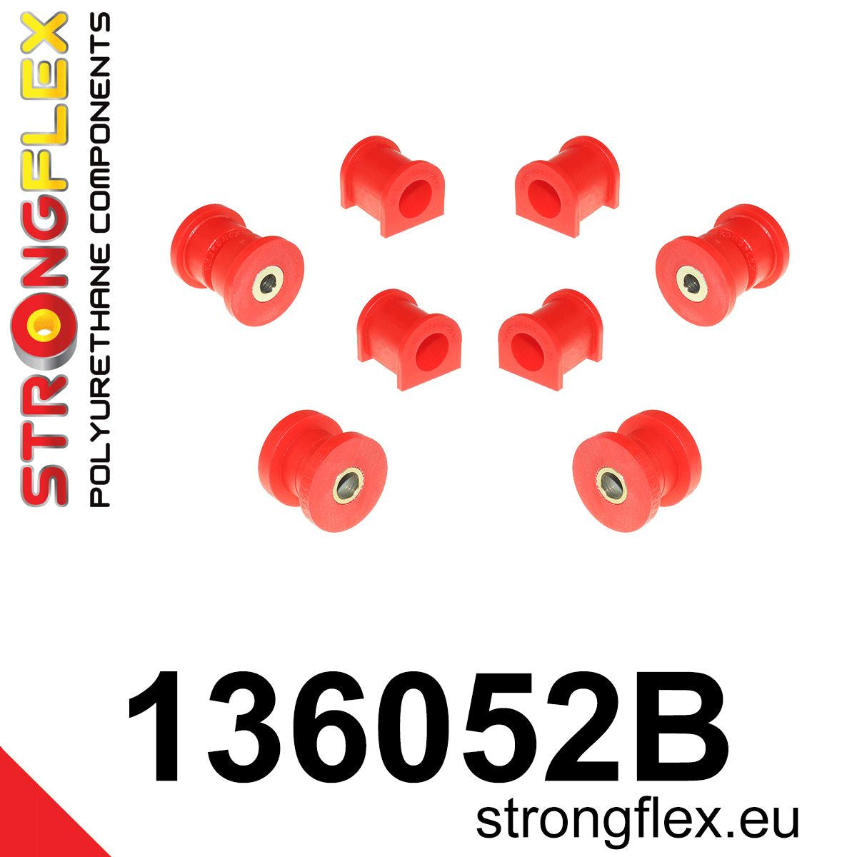 136052B Front suspension bush kit Standard (Red) Opel / Vauxhall Combo B (93-01)