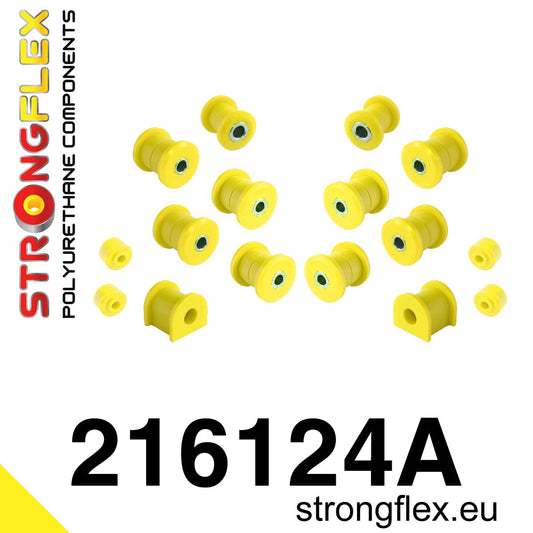 216124A Rear suspension bush kit SPORT Sport (Yellow) Toyota Land Cruiser J90 (96-02)