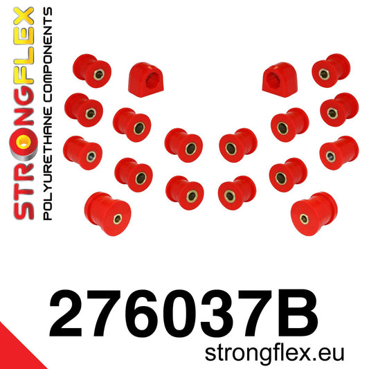 276037B Rear suspension bush kit Standard (Red) Saab 9-2X (04-06)