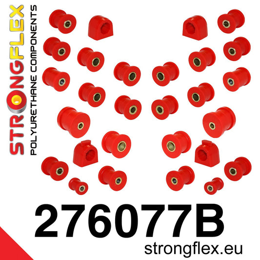 276077B Front and rear suspension bush kit Standard (Red) Saab 9-2X (04-06)