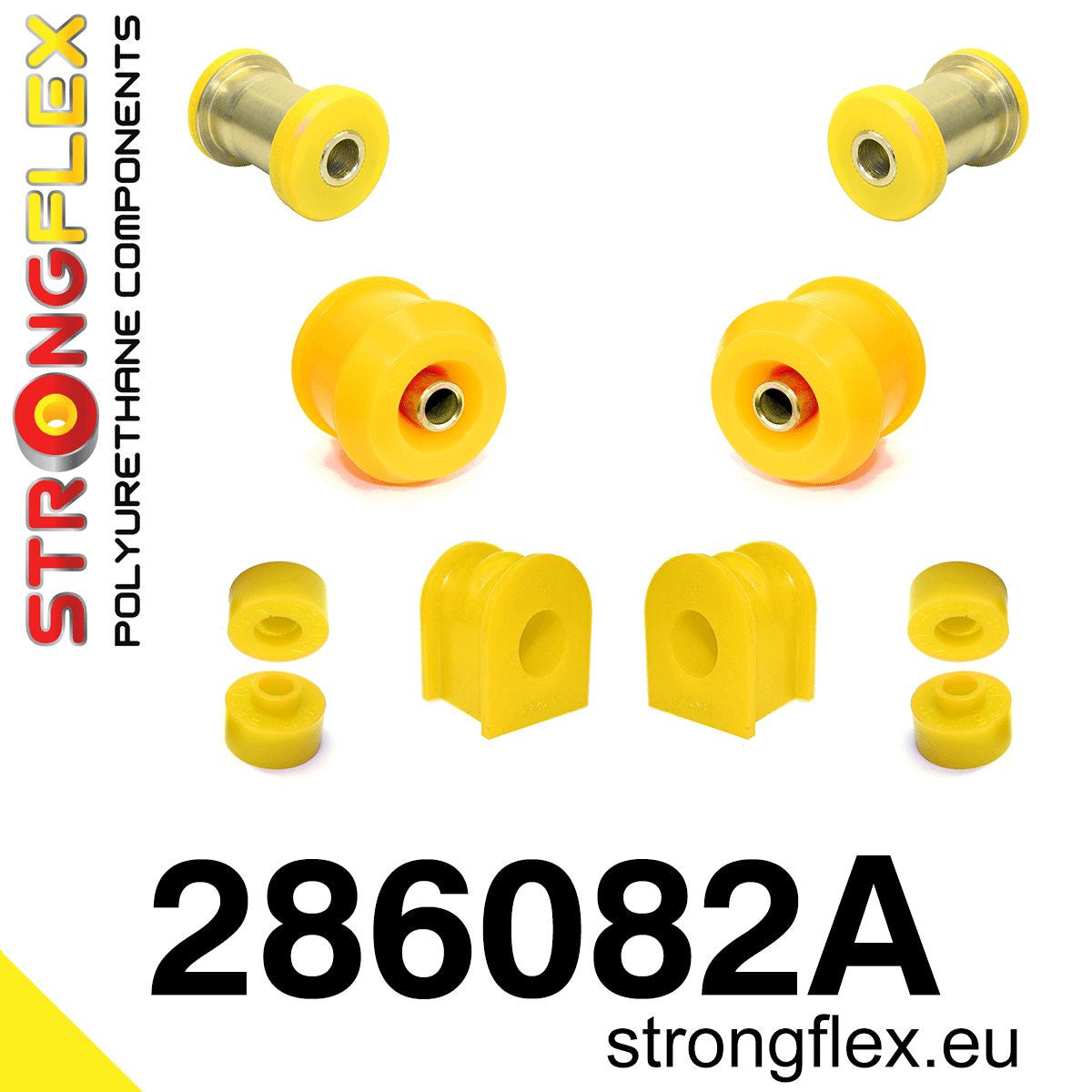 286082A Front suspension bush kit SPORT Sport (Yellow) Nissan S-chassis (180SX / 200SX / 240SX / Silvia) V (88-98) S13