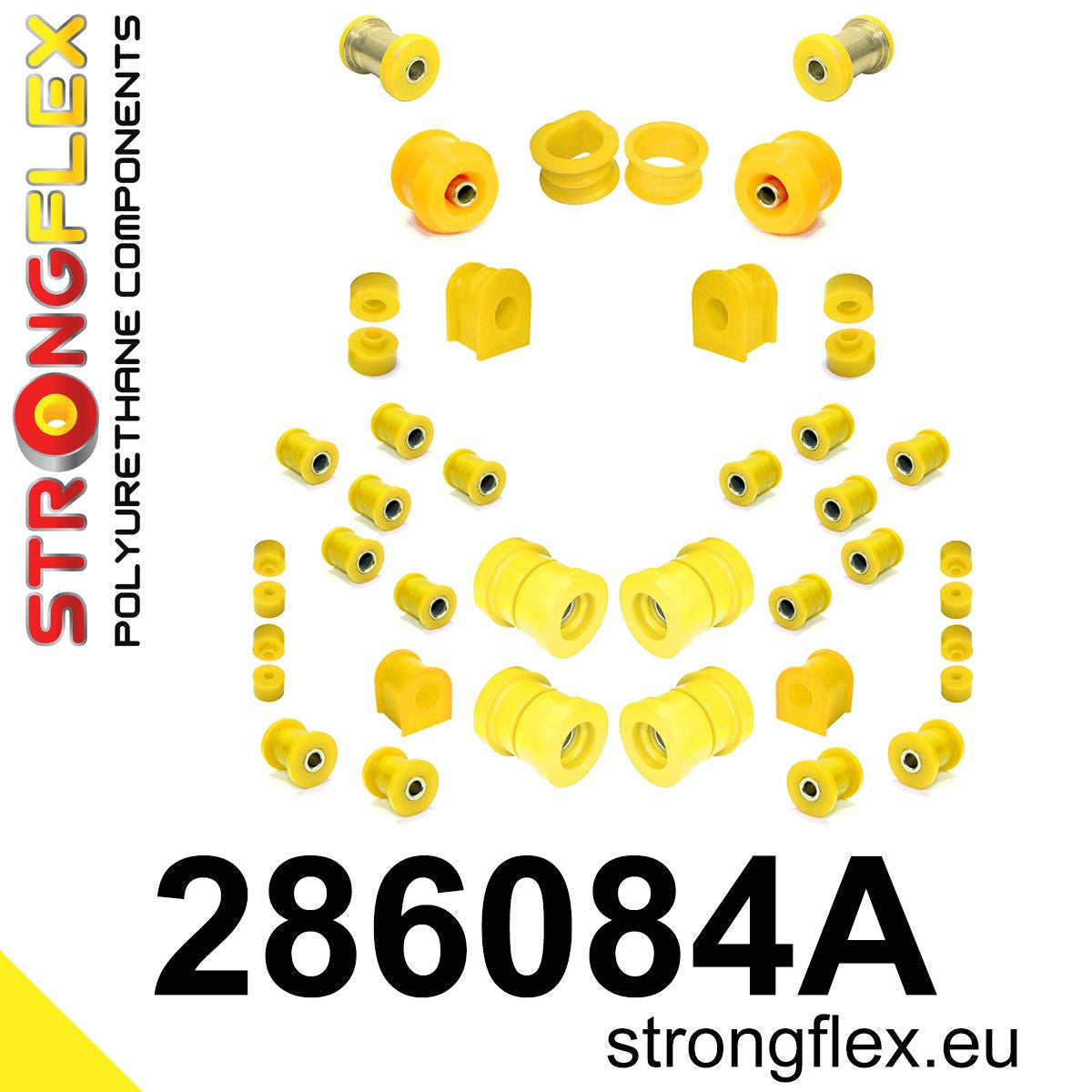 286084A Full suspension bush kit SPORT Sport (Yellow) Nissan S-chassis (180SX / 200SX / 240SX / Silvia) V (88-98) S13