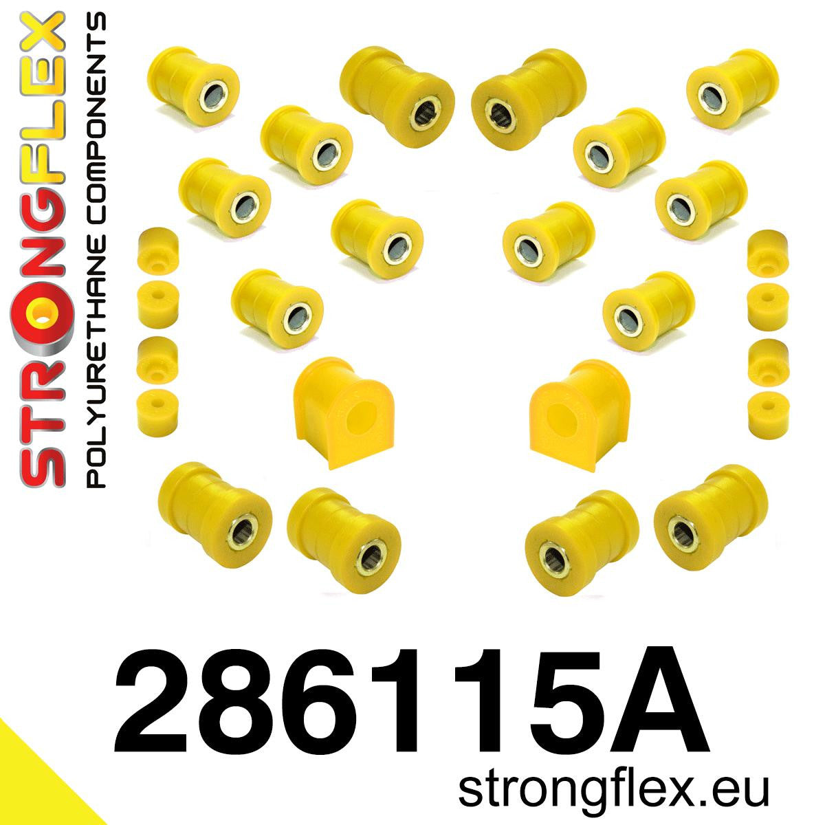 286115A Rear suspension bush kit SPORT Sport (Yellow) Nissan S-chassis (180SX / 200SX / 240SX / Silvia) VI (94-99) S14