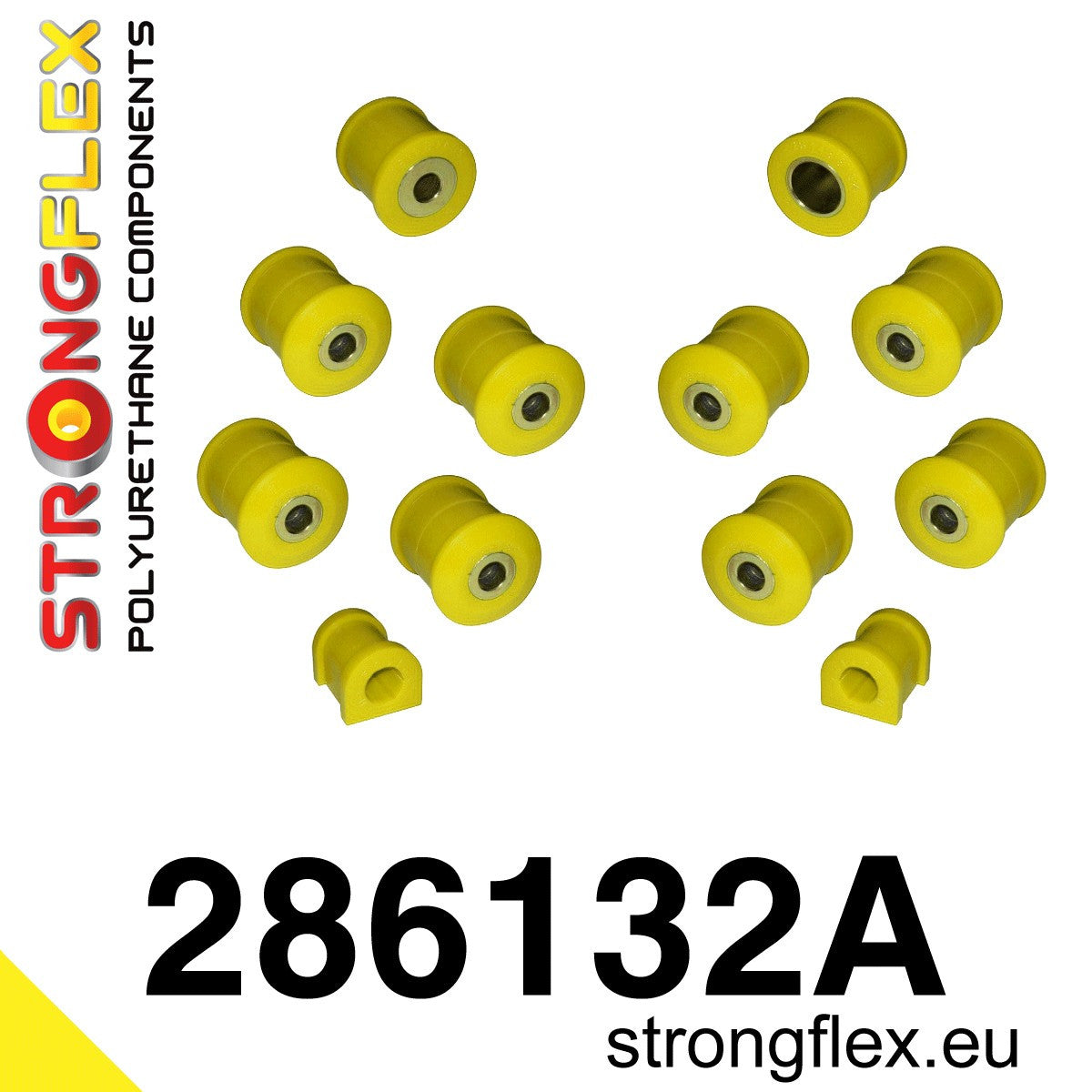 286132A Rear suspension bush kit SPORT Sport (Yellow) Nissan Patrol / Safari IV (87-97) Y60