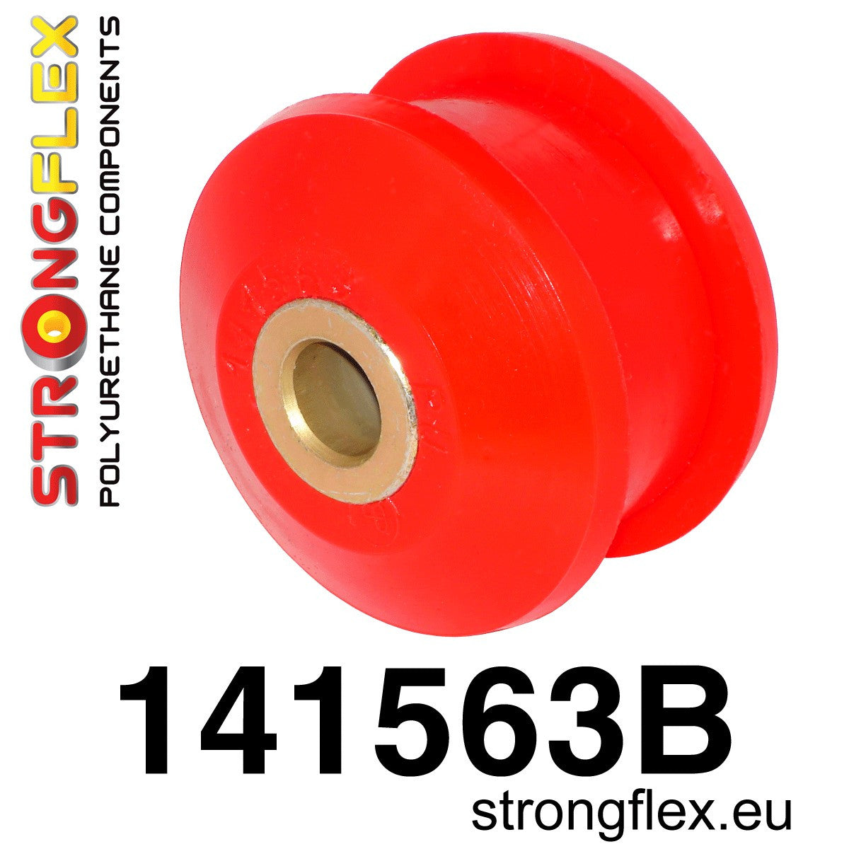 141563B Front arm rear bush Standard (Red) Peugeot 206 / 206+ (98-12)