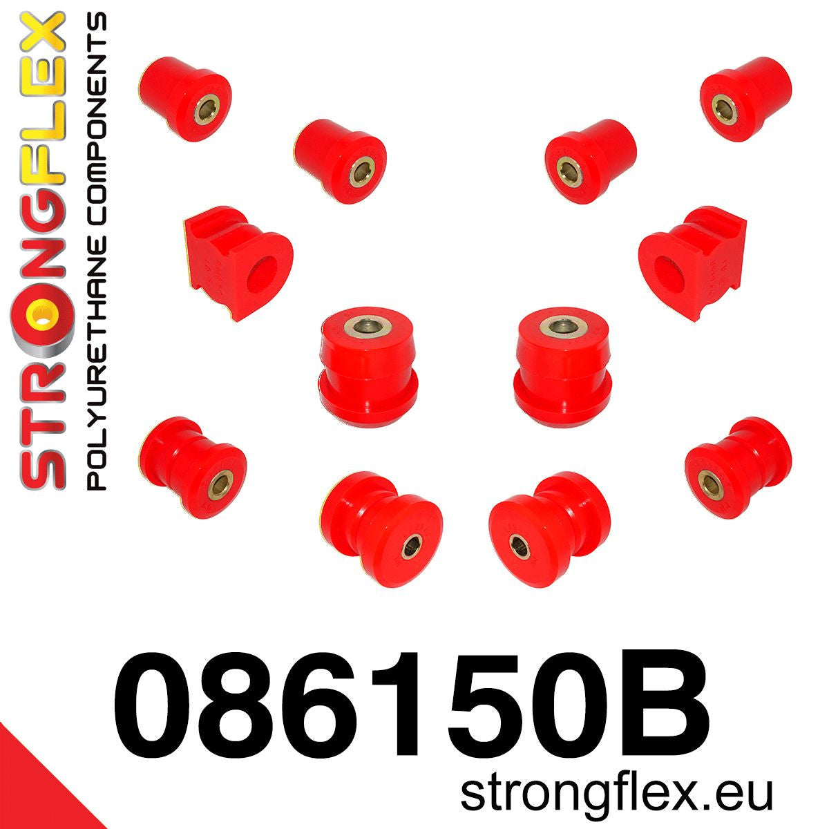 086150B Front suspension bush kit AP1/AP2 Standard (Red) Honda S2000 AP1 (99-04)