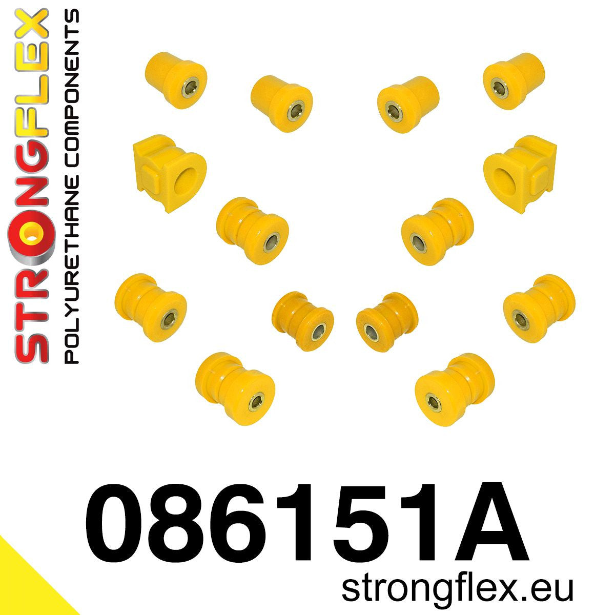 086151A Rear suspension bush kit AP1 SPORT Sport (Yellow) Honda S2000 AP1 (99-04)