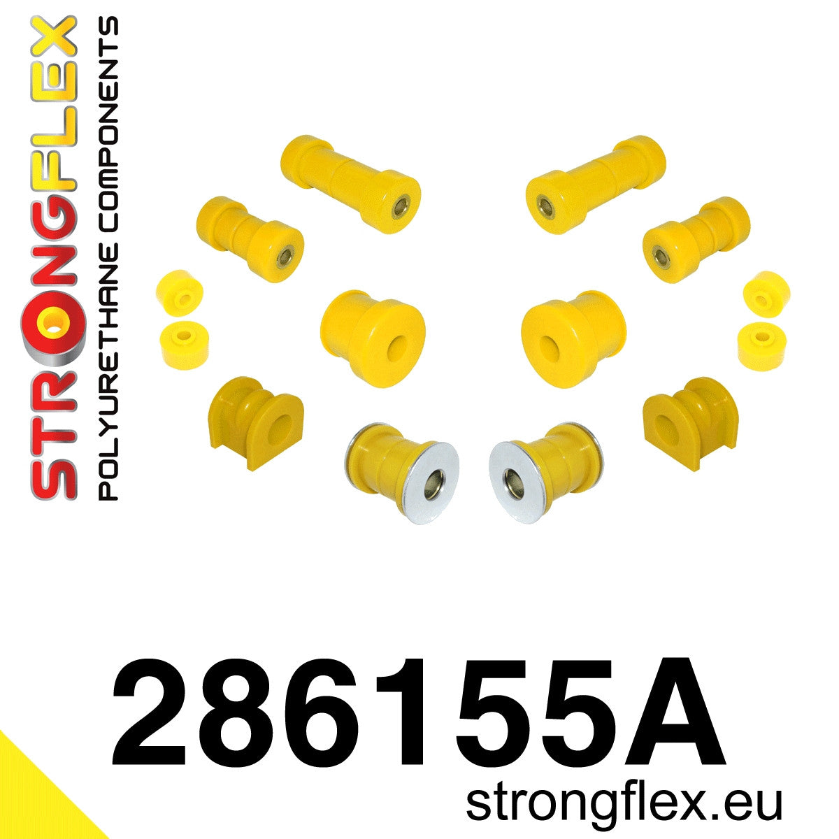 286155A Front suspension bush kit SPORT Sport (Yellow) Nissan Primera II (96-02) P11