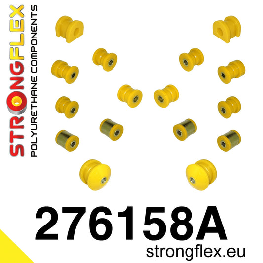 276158A Rear suspension bush kit SPORT Sport (Yellow) Subaru Legacy/Outback Legacy III / Outback II (98-03) BE BH BT