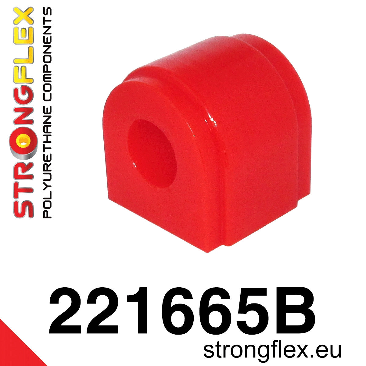 221665B Front anti roll bar bush Standard (Red) Audi A3 / S3 / RS3 II (03-13) 8P