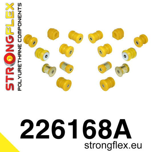 226168A Rear suspension bush kit SPORT Sport (Yellow) Audi A3 / S3 / RS3 II (03-13) 8P