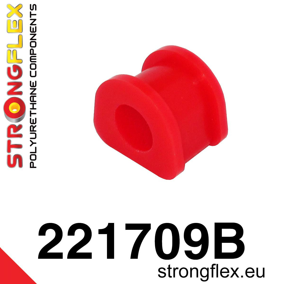 221709B Rear anti roll bar outer bush Standard (Red) Volkswagen Golf II (83-92) 19E / 1G