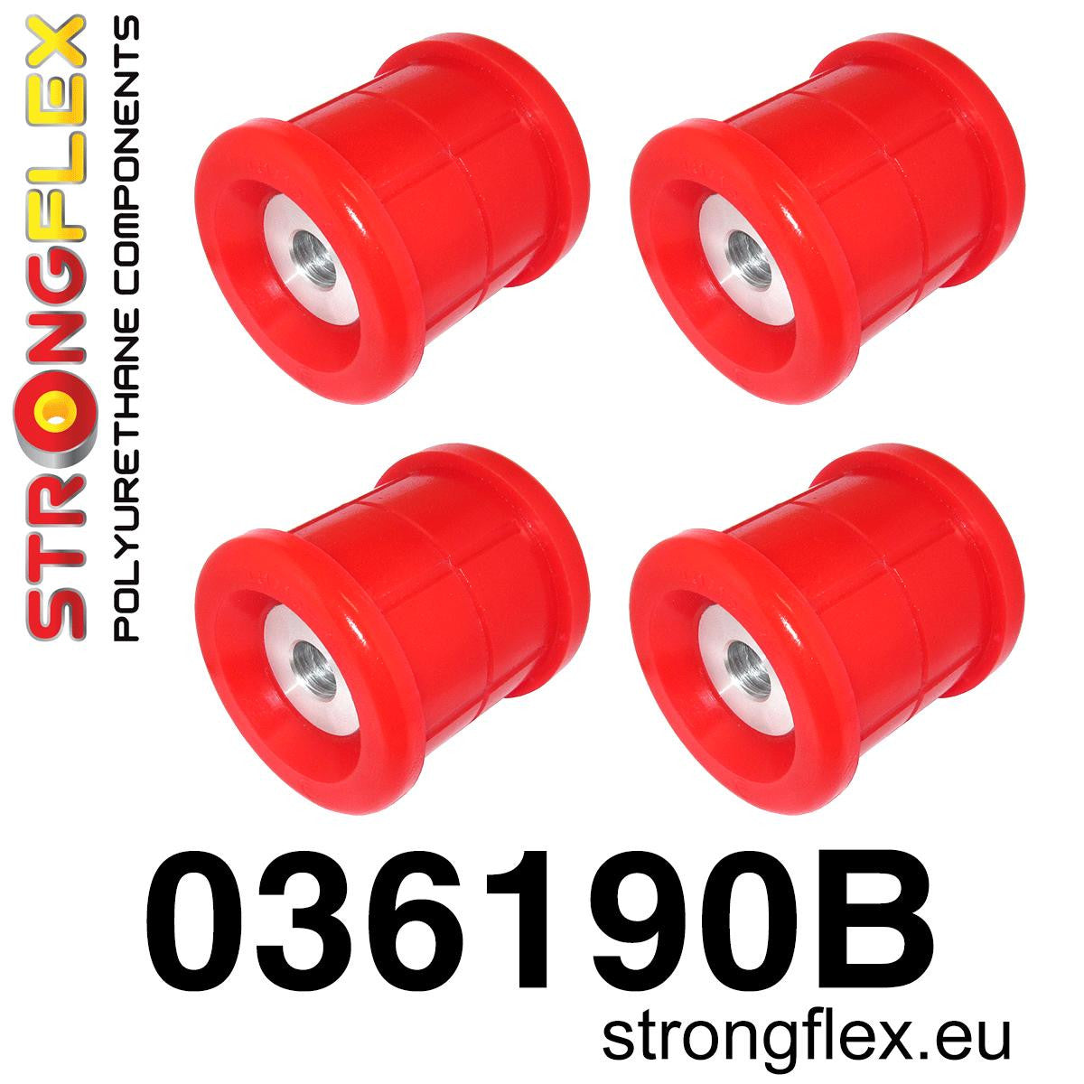 036190B Rear beam bush kit E39 Sedan Standard (Red) BMW Seria 5 IV (95-03) E39
