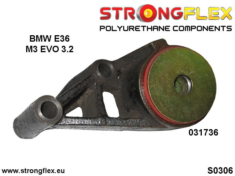 031736B Rear diff mount - front bush Standard (Red) BMW Seria 3 III (90-99) E36