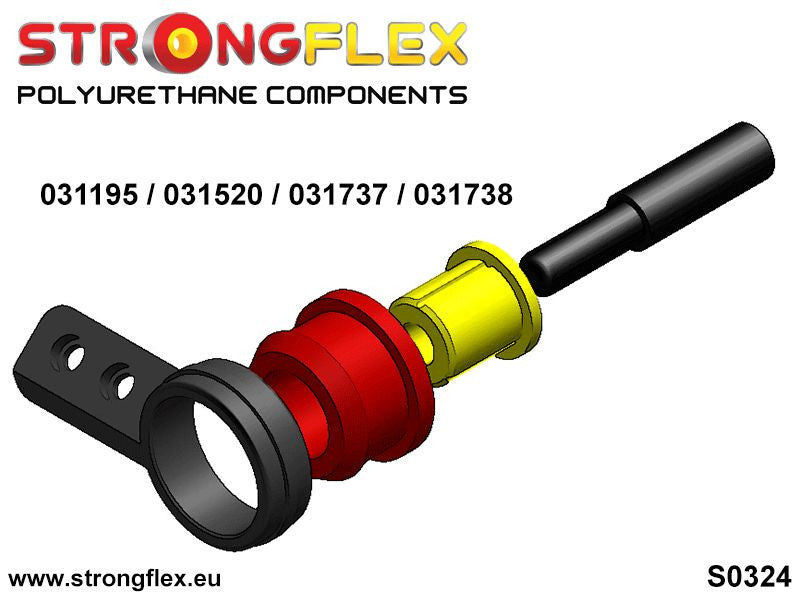 031737A Front lower arm bush (E46 wishbone) SPORT Sport (Yellow) BMW Seria 3 II (82-91) E30