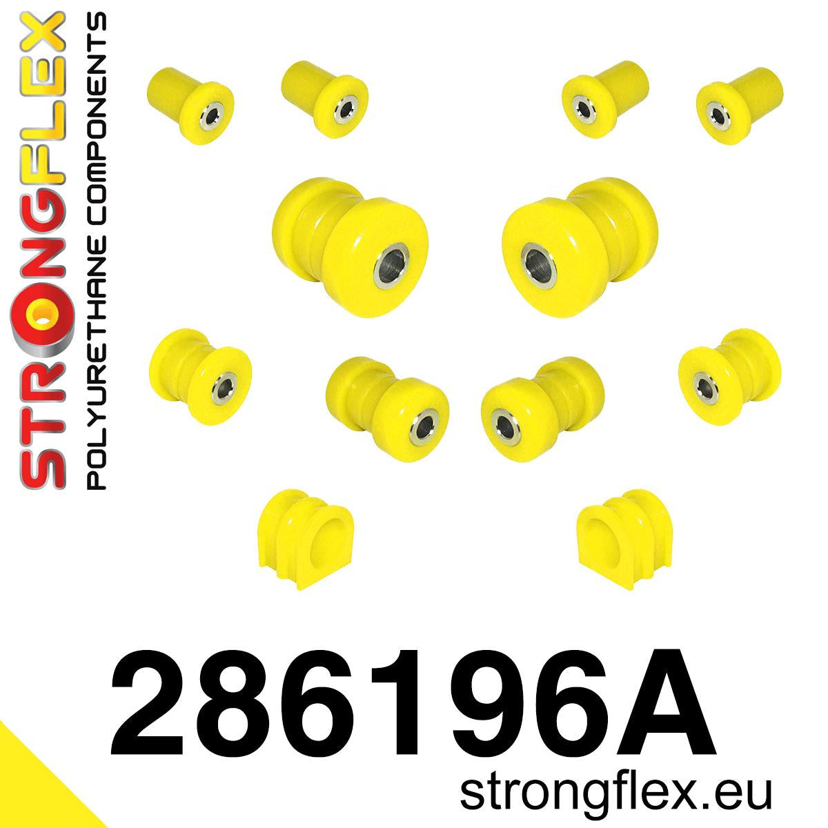 286196A Front suspension bush kit SPORT Sport (Yellow) Nissan 350Z (02-08) Z33