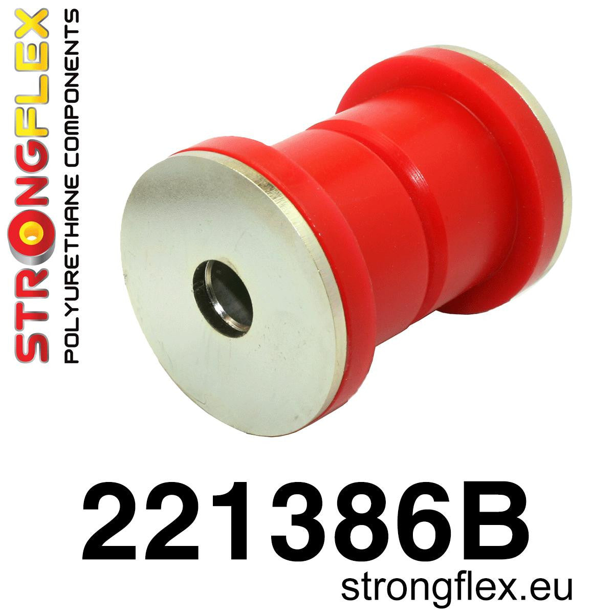 221386B Rear beam mounting bush Standard (Red) Volkswagen Golf I (74-93) 17