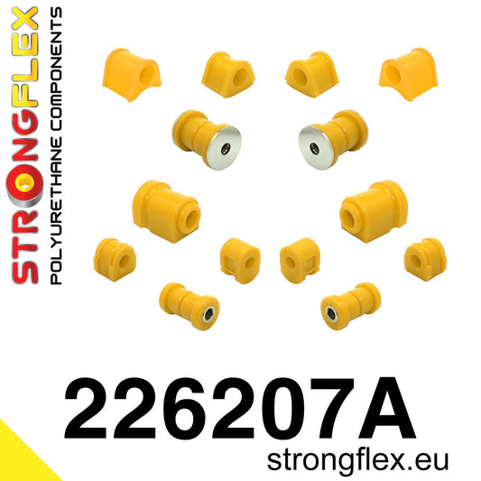 226207A Front suspension and ream beam bush kit SPORT Sport (Yellow) Volkswagen Golf I (74-93) 17