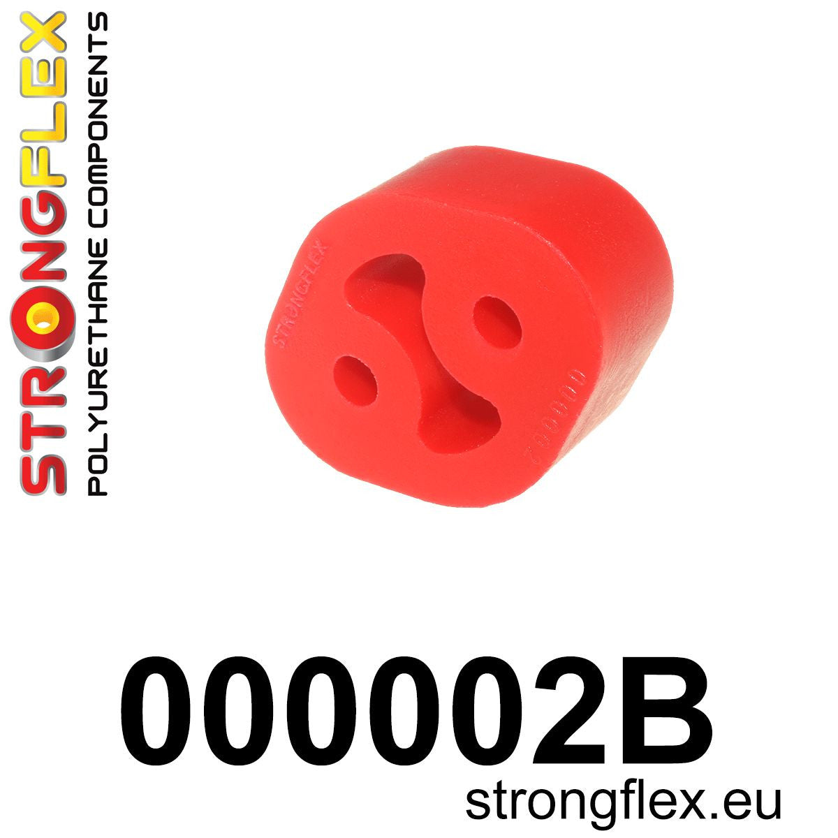 000002B Exhaust mount hanger 27mm Standard (Red) Odboje, Wieszaki tłumika